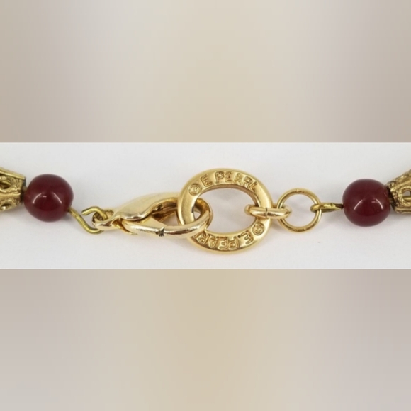 Erwin Pearl Amber /Orange Glass Beaded Rare Vintage Signed Necklace - Picture 13 of 14